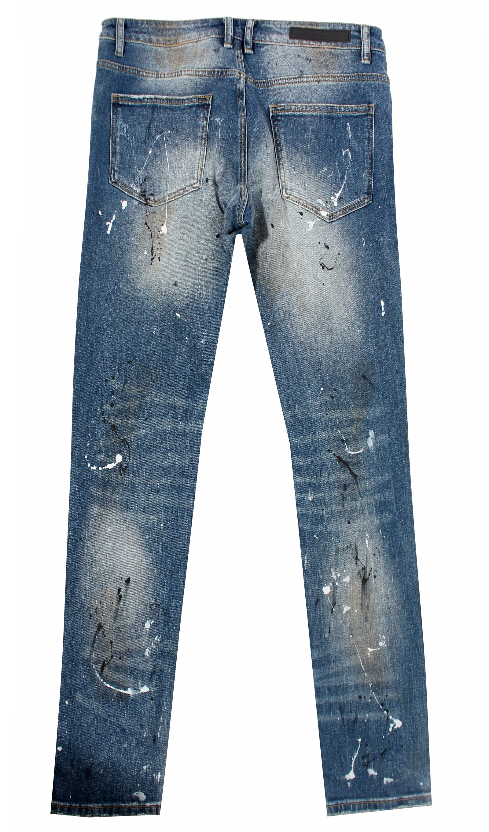 Embellish Crawley Rip & Repair Denim in indigo patchwork – view 2 of 4
