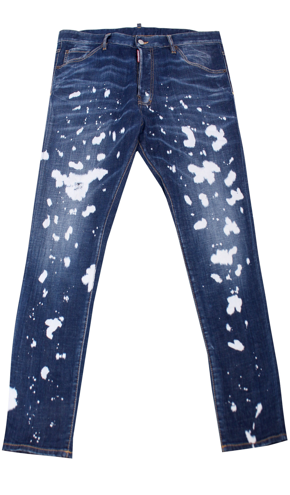 Dsquared2 Paint Splatter Long Crotch Denim in blue – view 1 of 3