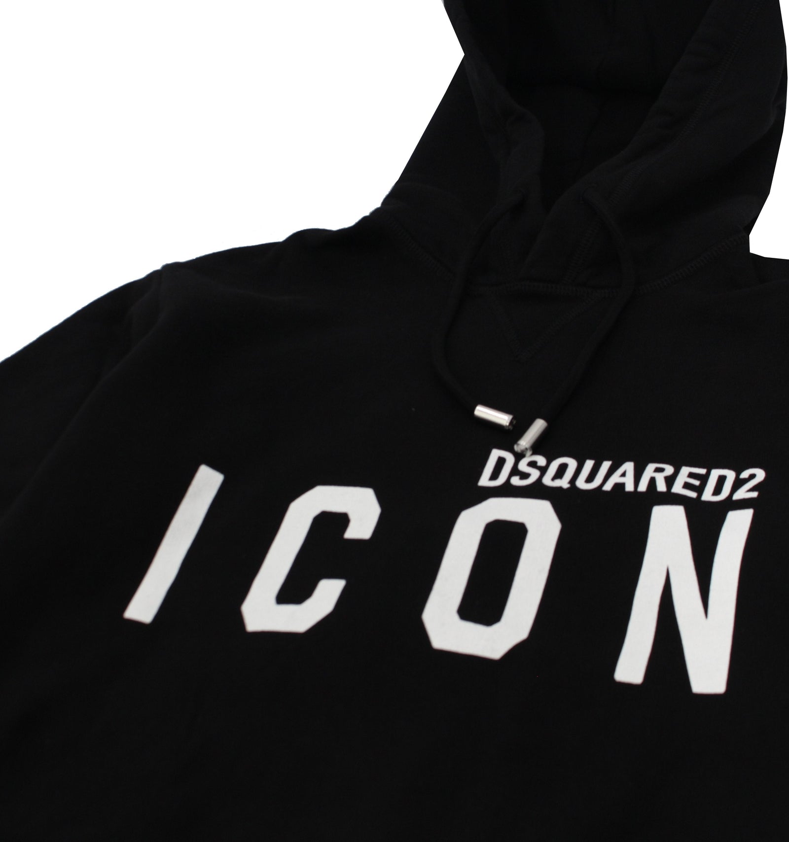 DSQUARED2 Icon Hooded Sweatshirt in black – view 2 of 3