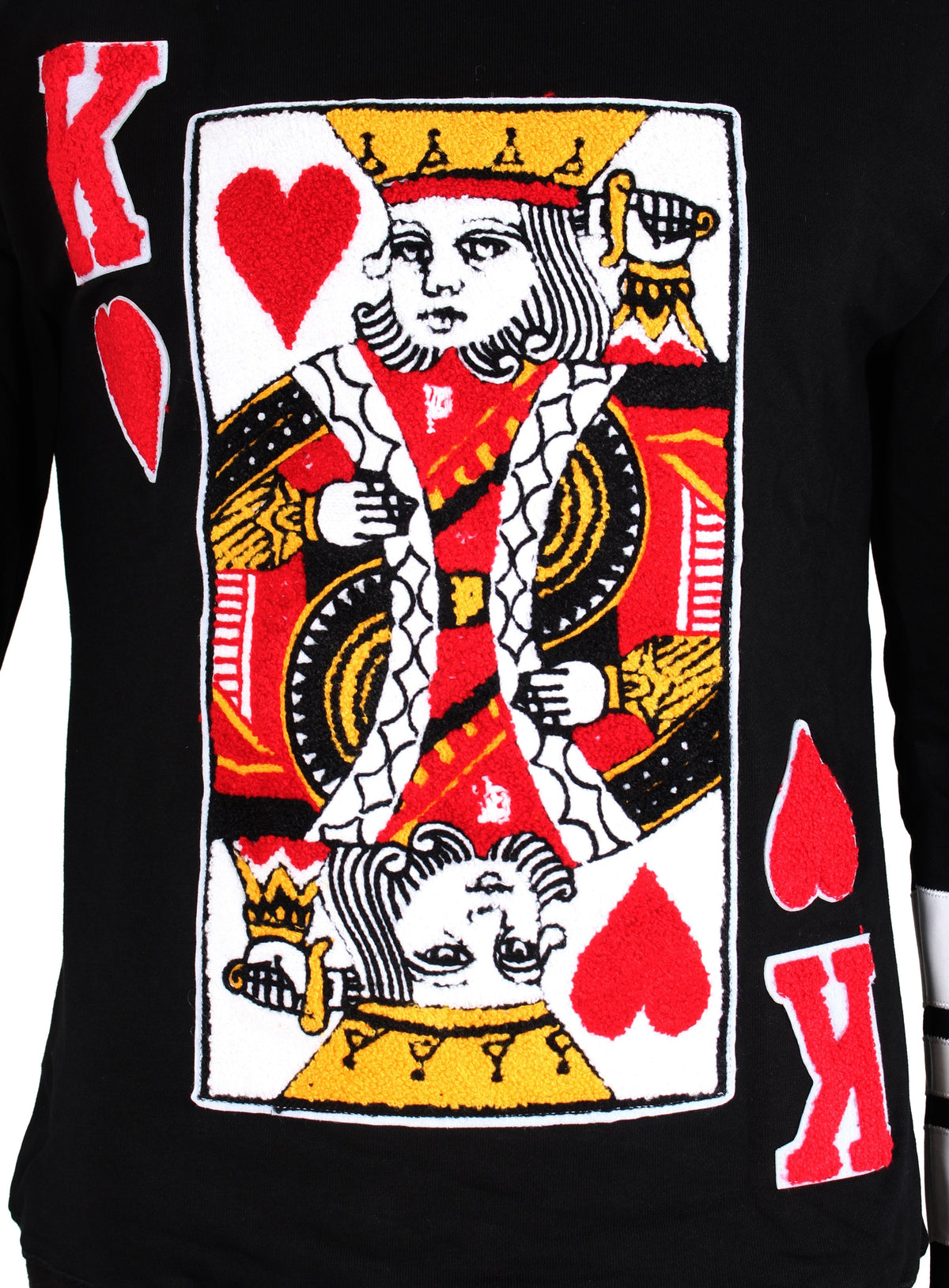Men&#39;s Long Sleeve Suicide King Sweater in Black