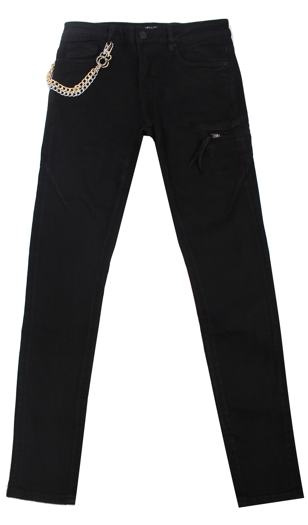 Embellish Fil Denim Jeans in jet black – view 1 of 3