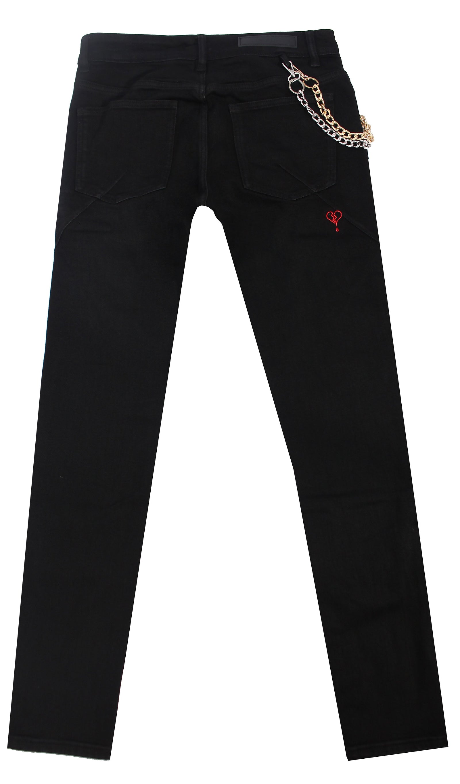 Embellish Fil Denim Jeans in jet black – view 3 of 3