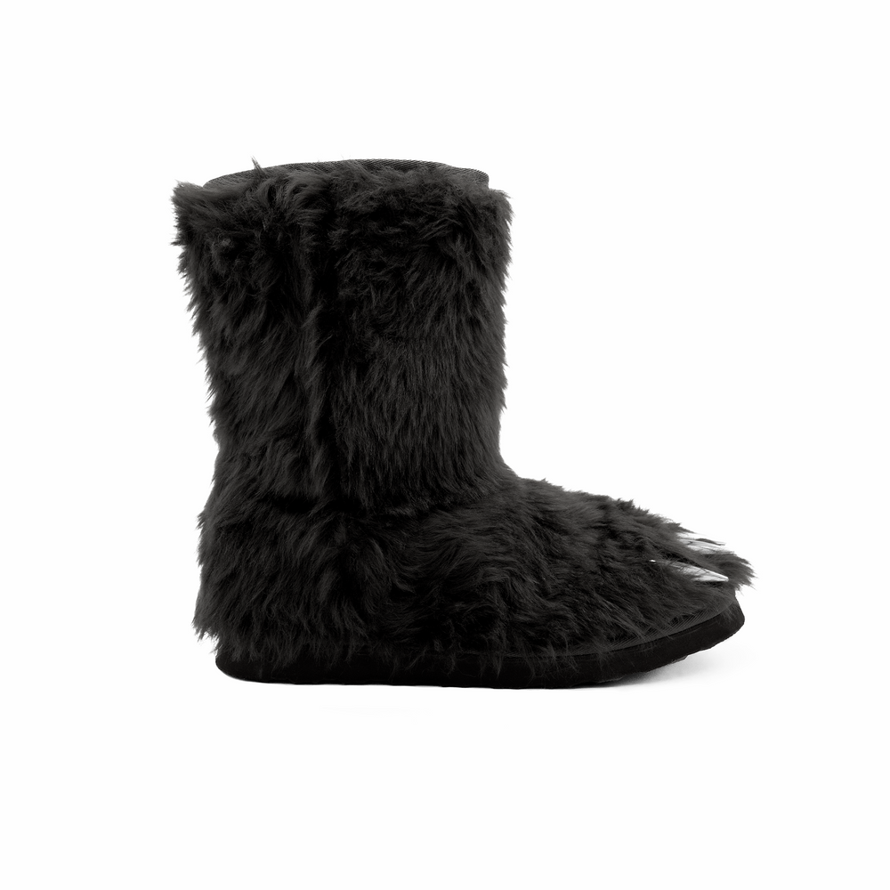 Bravest Studios Black Bear Claw Boots, side view
