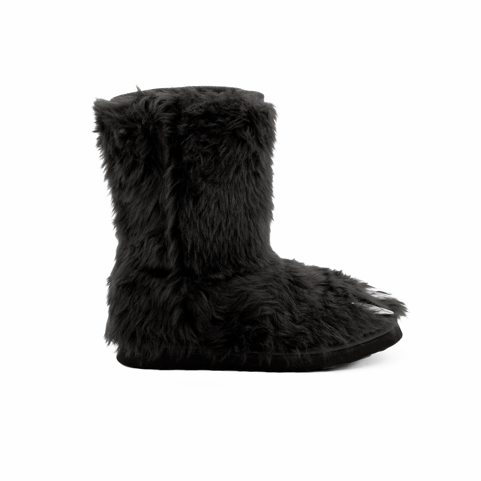 Bravest Studios Black Bear Claw Boots, side view