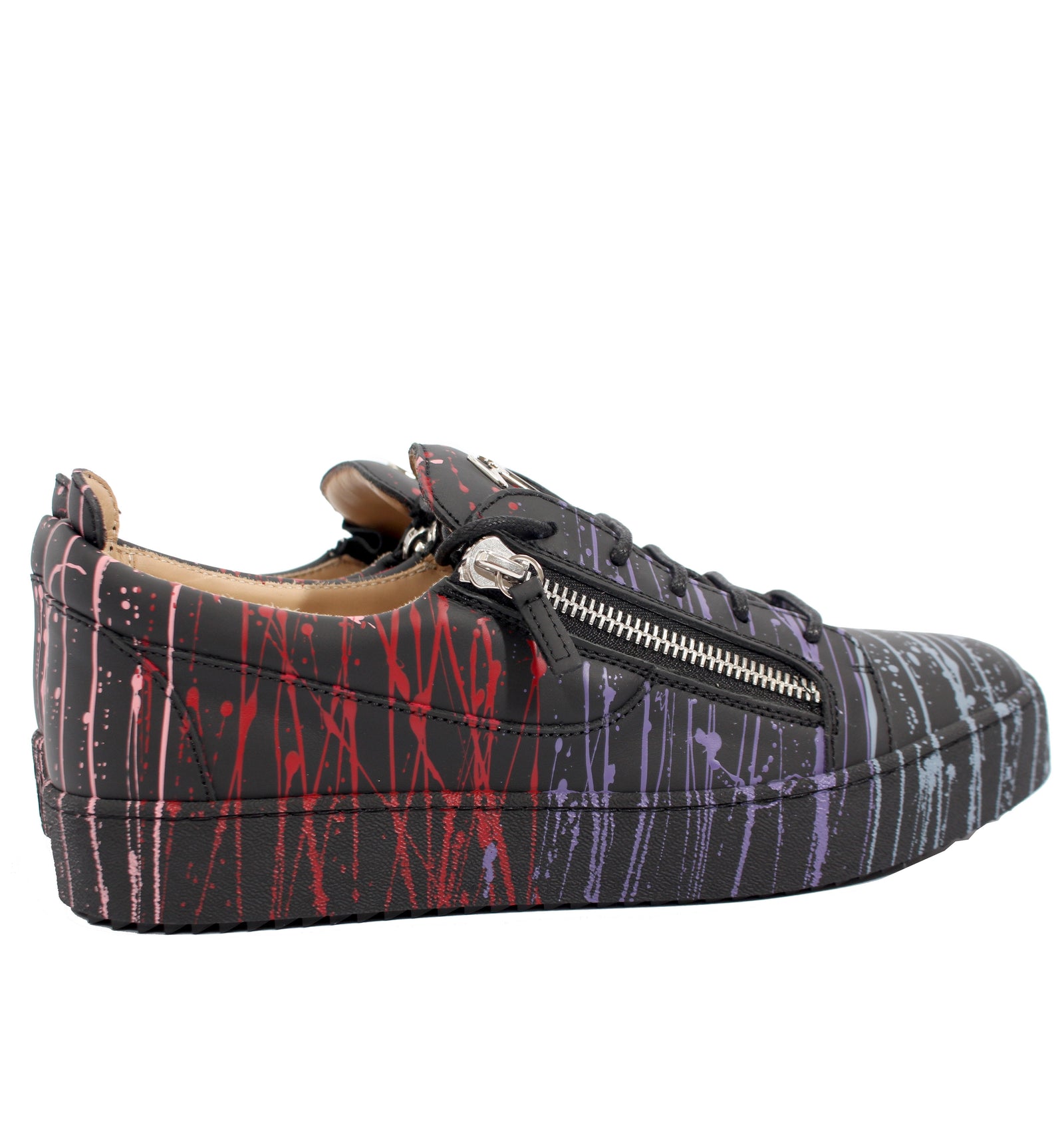 Paint Splatter Sneaker - Black