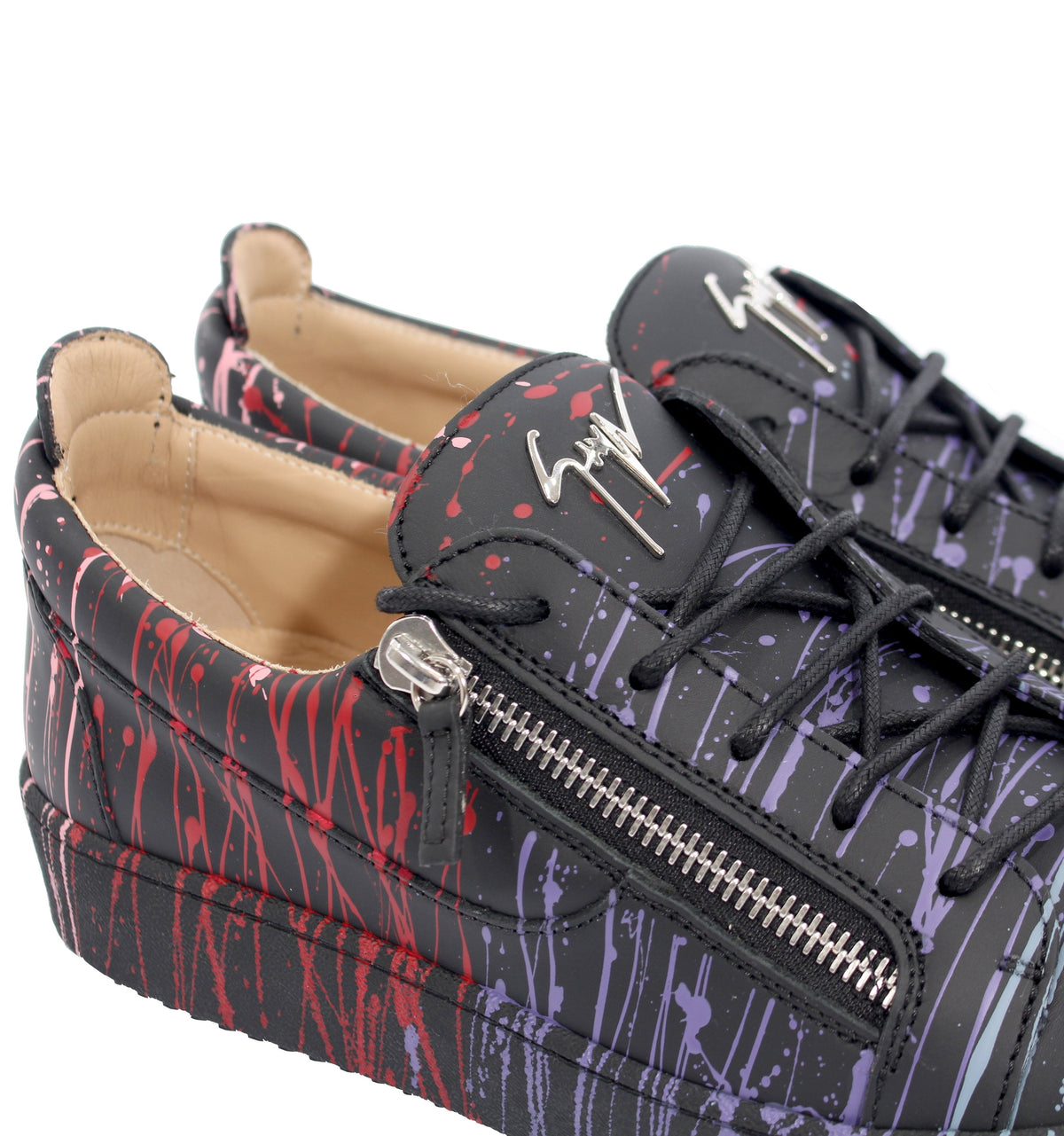 Paint Splatter Sneaker - Black