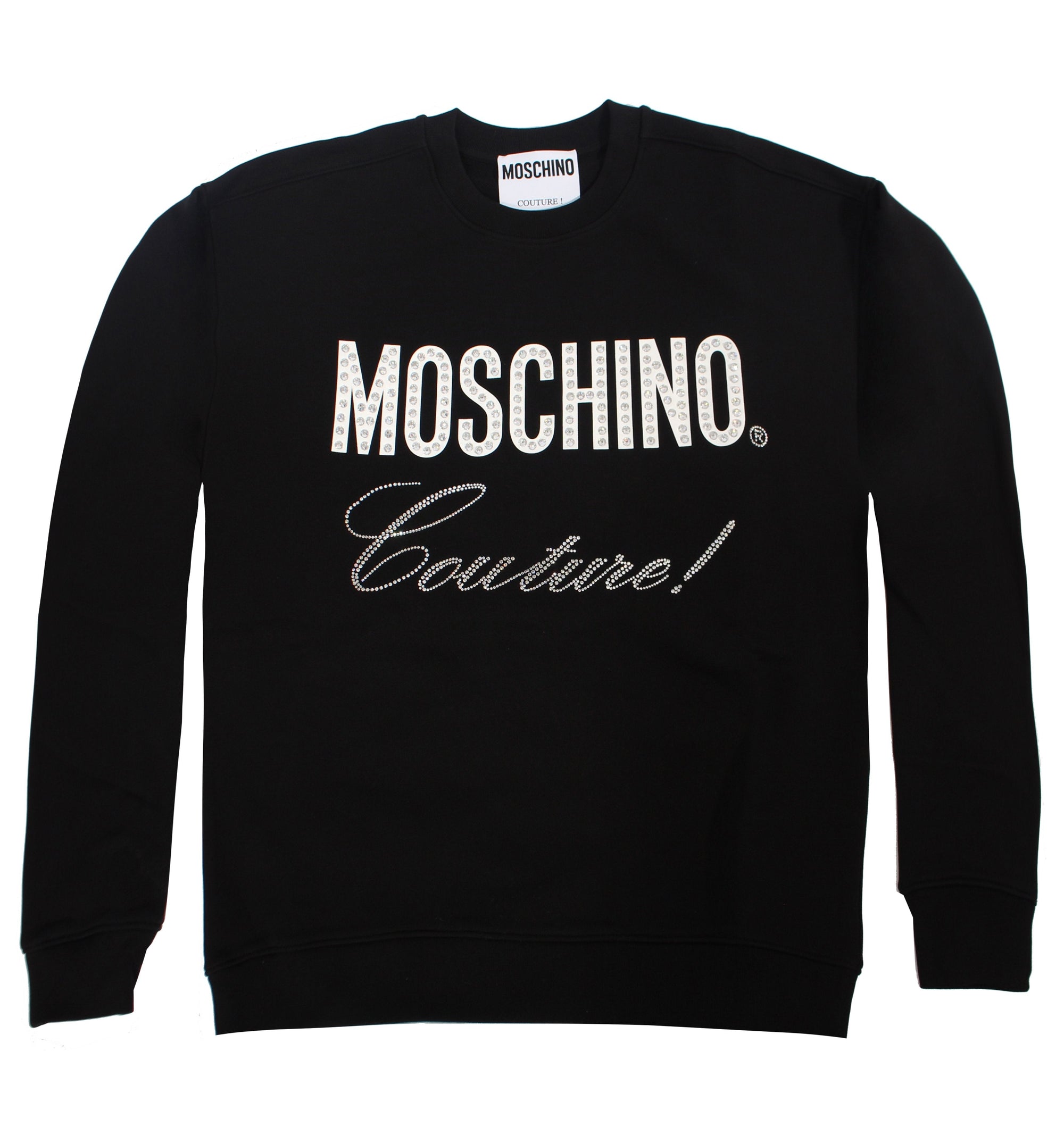 Moschino Crystal Sweatshirt - Black