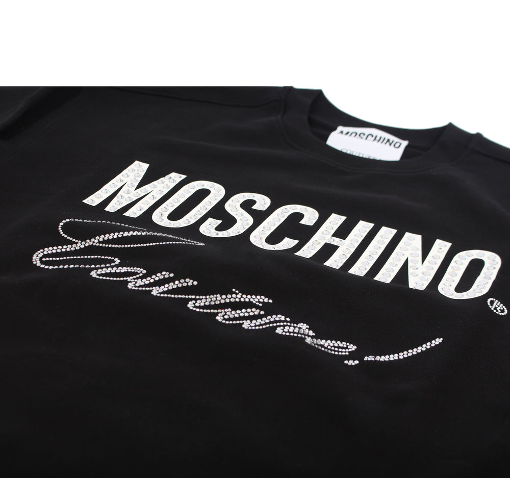 Moschino Crystal Sweatshirt - Black