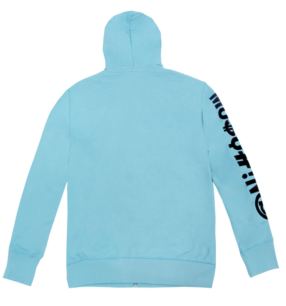 Moschino Zip Up Sweatshirt in blue – view 3 of 4