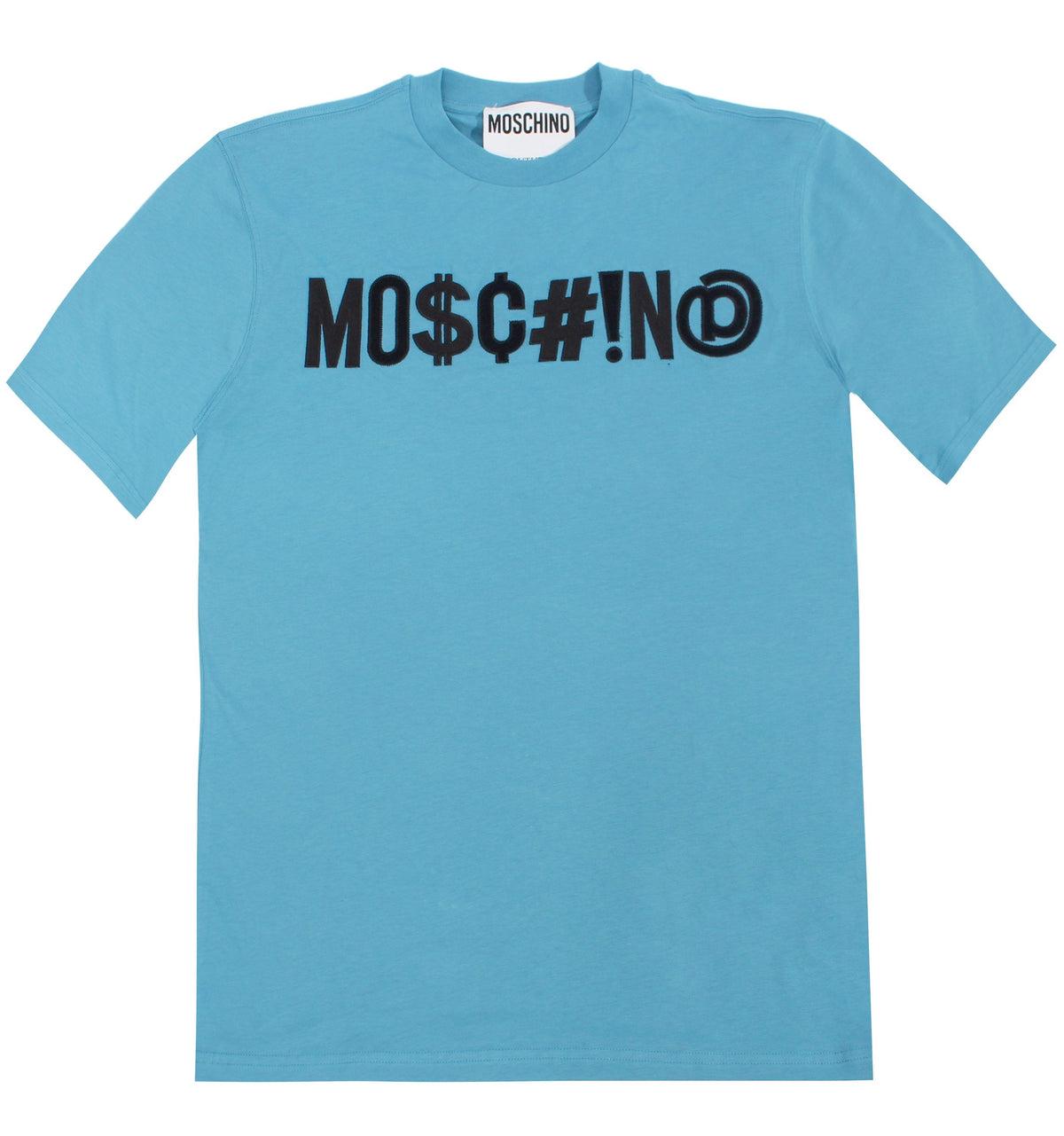 Moschino M0$c#!n@ Embroidered Tee - Blue