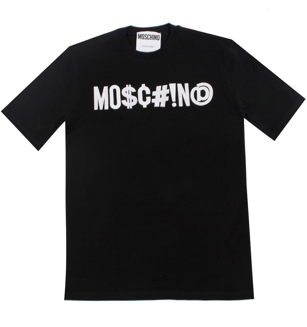 Moschino M0$c#!n@ Embroidered Tee - Black