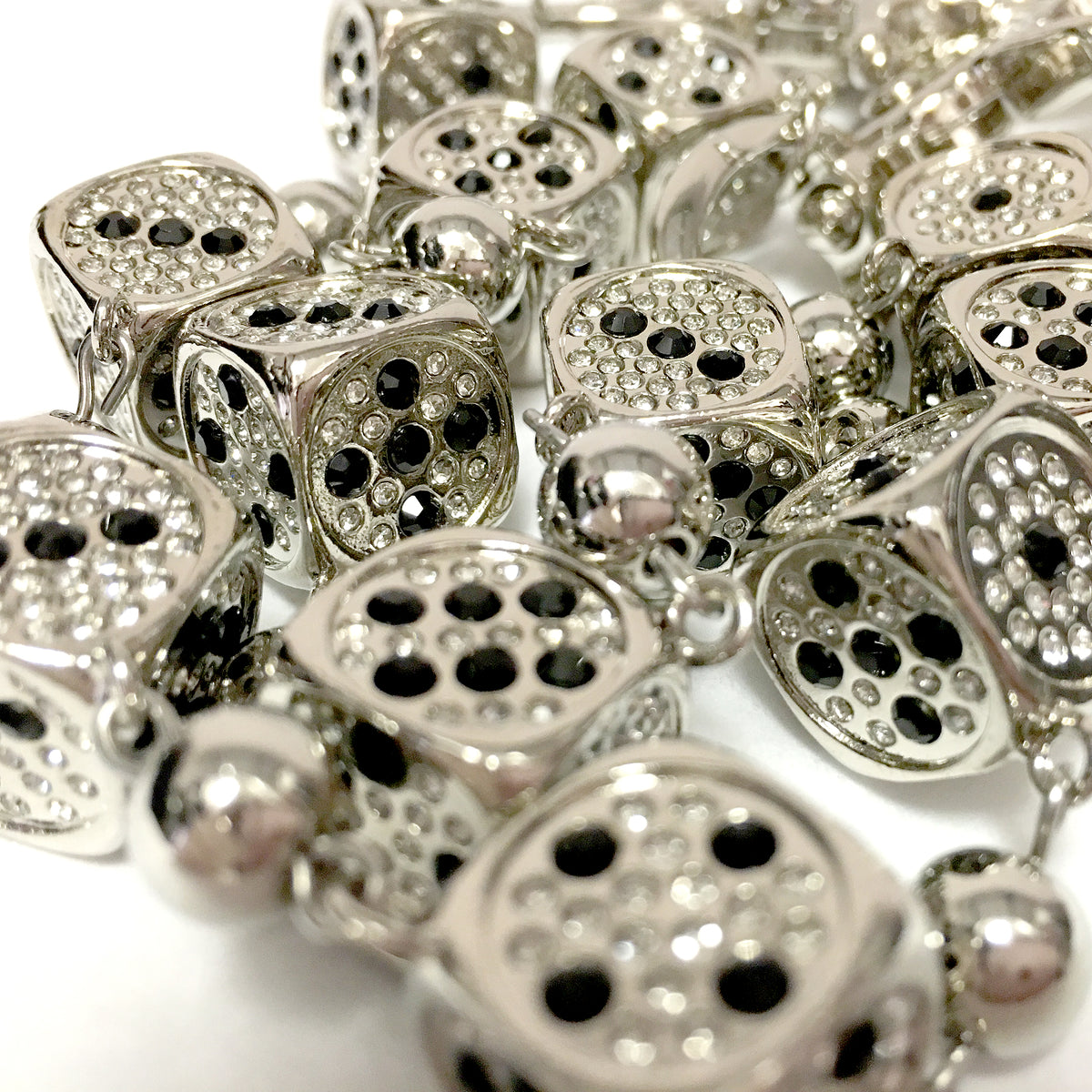 Custom Dice Wallet Chains - Silver