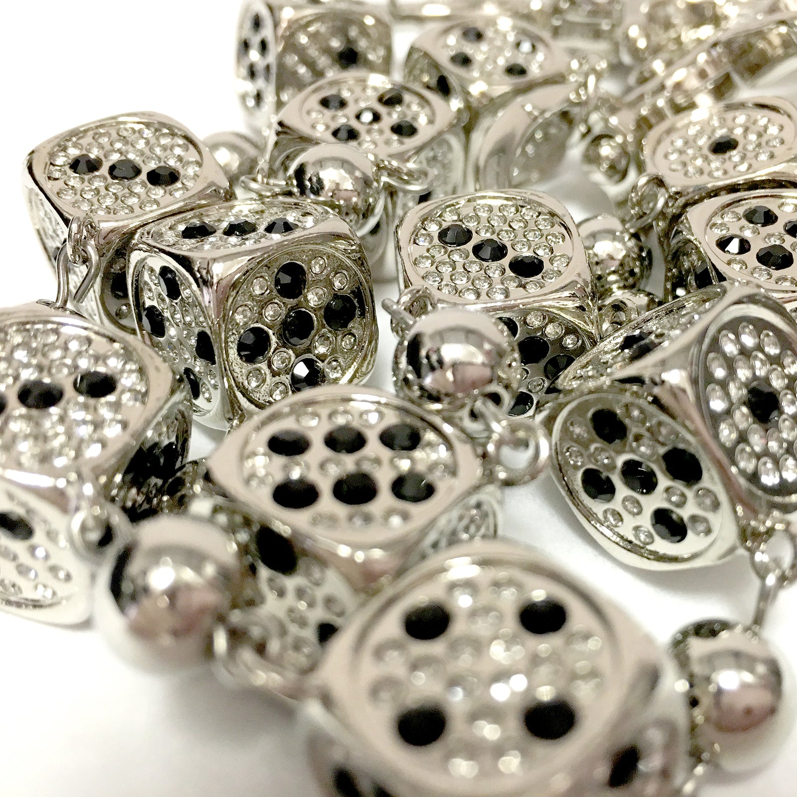 Custom Dice Wallet Chains - Silver