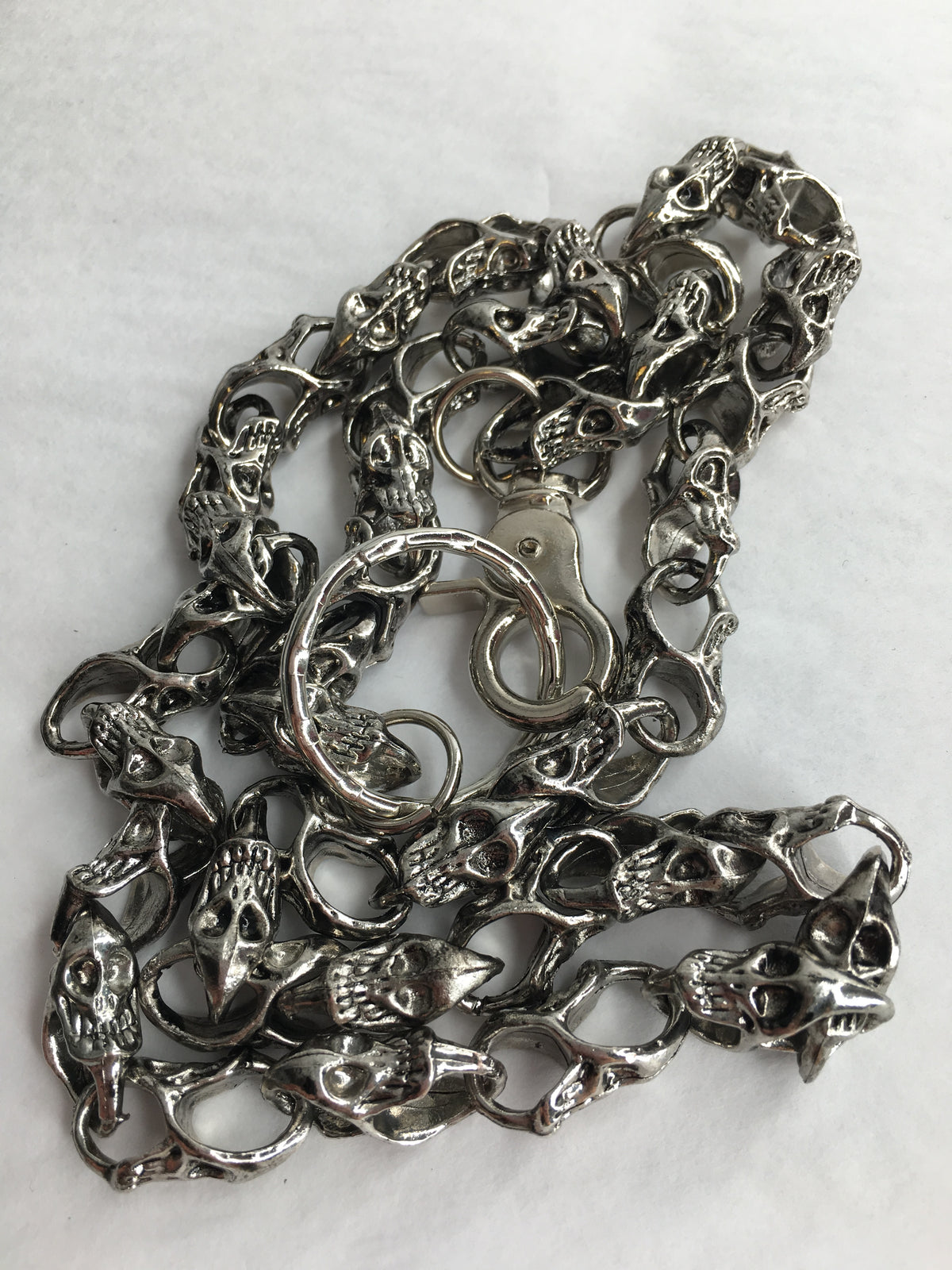 Wallet Skull Chains - Silver