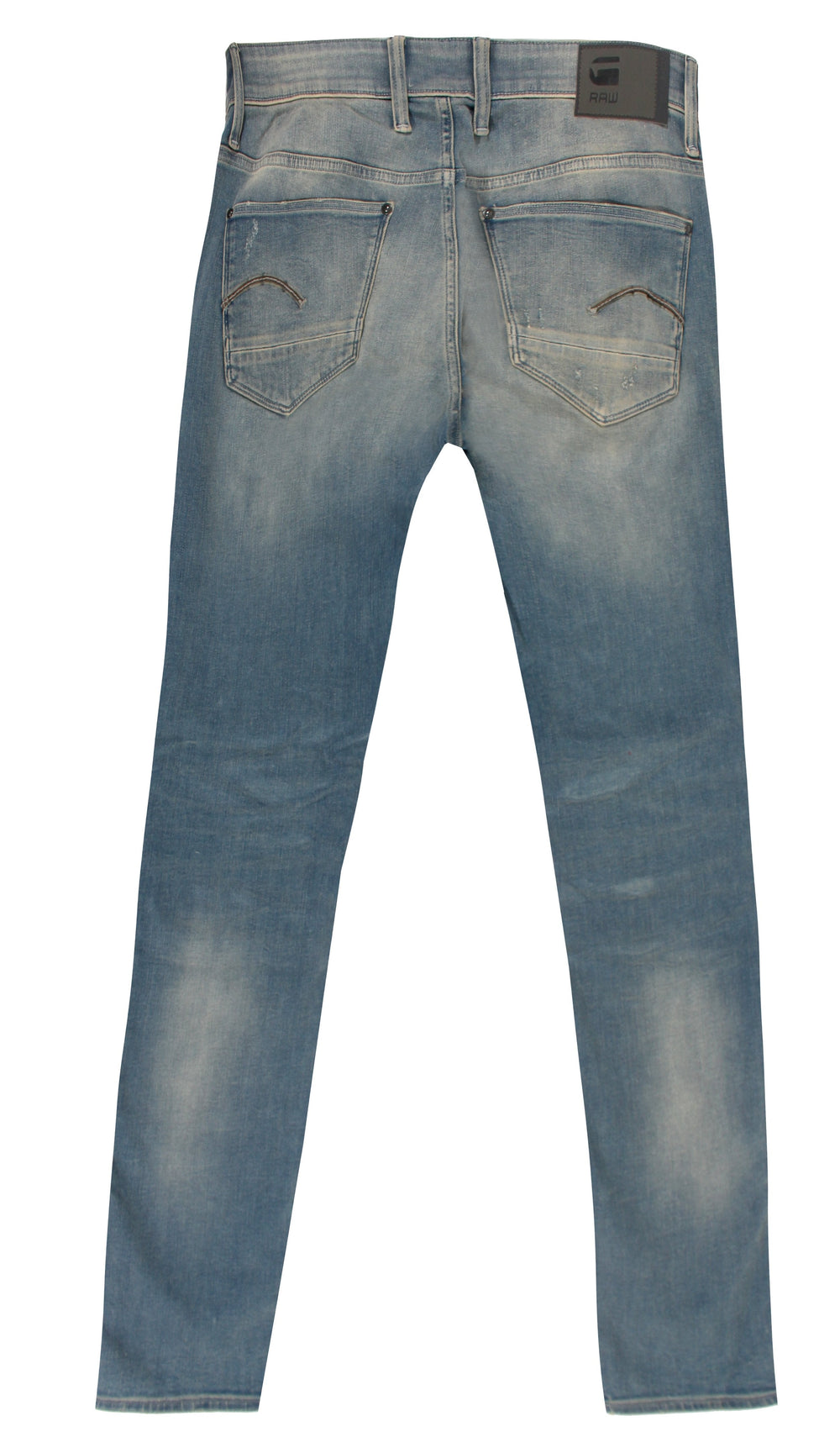 G-Star Raw Revend Skinny in antic faded Monaco blue destroyed – view 2 of 3