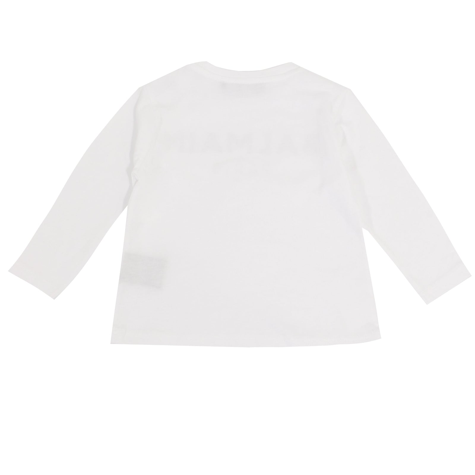 Baby Long Sleeve Tee W/ Studded Logo - White
