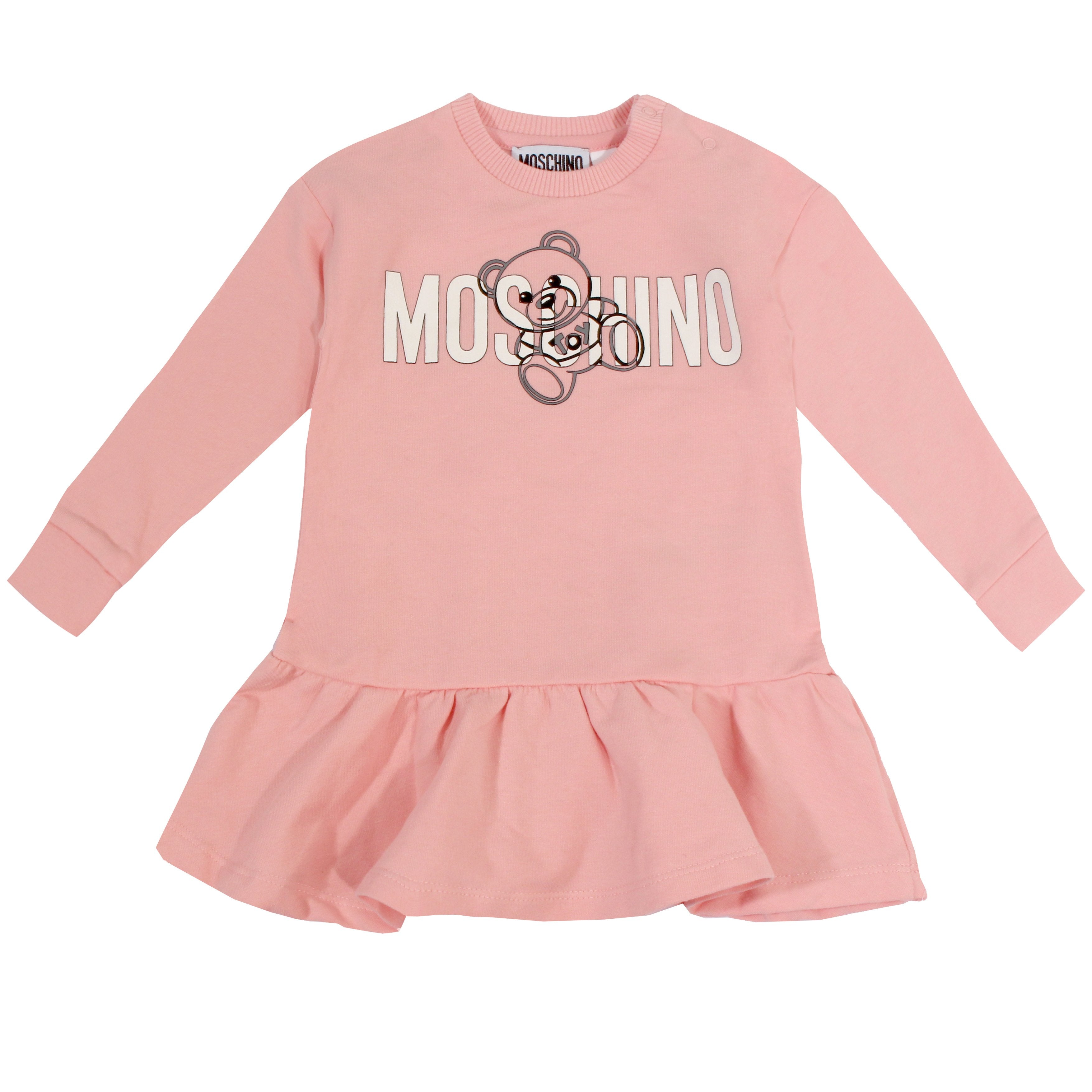 Baby Girl Long Sleeve Drop Waist Dress - Pink - PureAtlanta.com Baby Girl Long Sleeve Drop Waist Dress - Pink - PureAtlanta.com