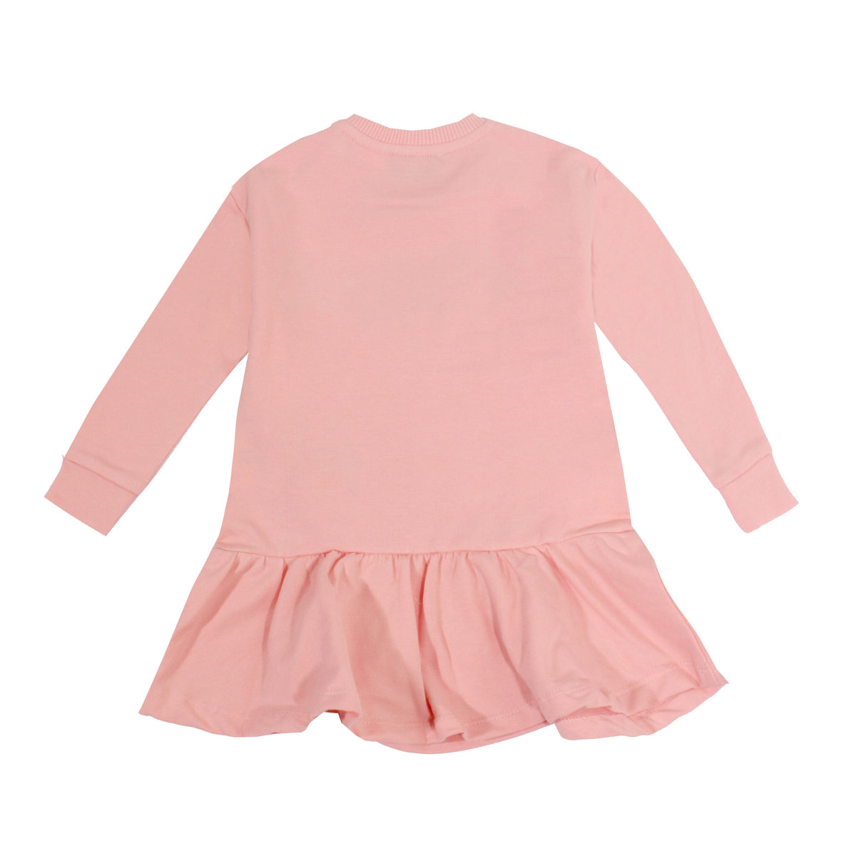 Baby Girl Long Sleeve Drop Waist Dress - Pink