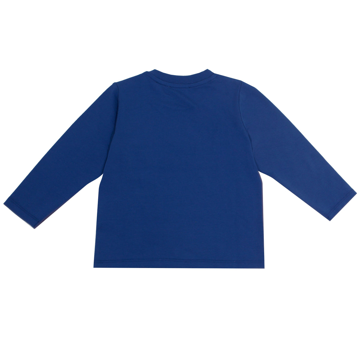 Baby Boy LS Tee W Rainbow Txt Logo - Surf Blue