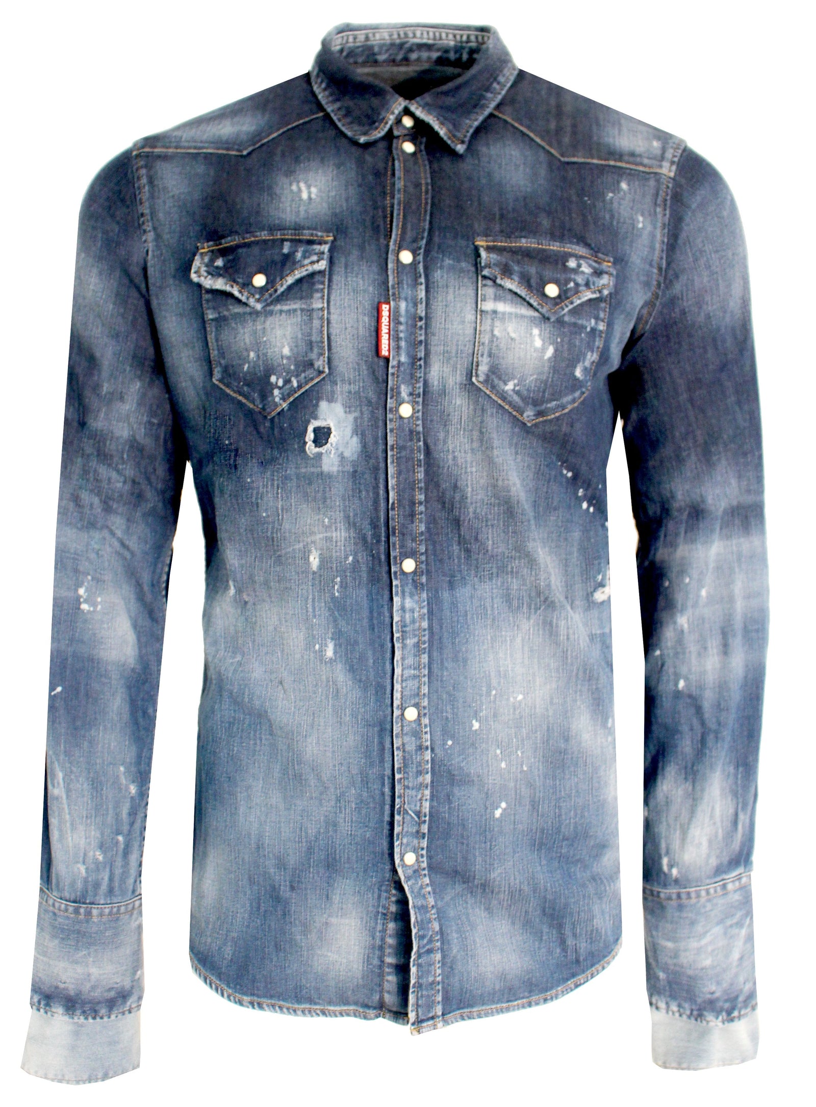 Men's Dsquared2 Denim Button Up Shirt