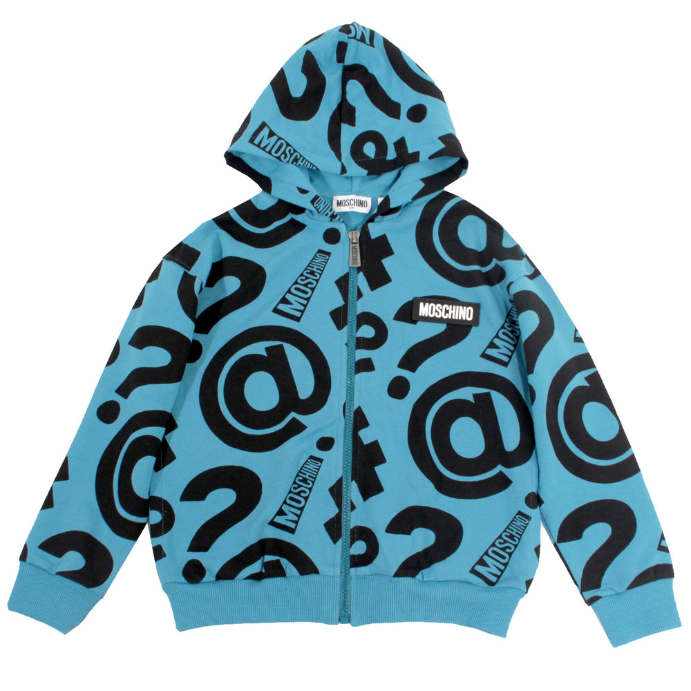 Kids Moschino Boys Zip Up Sweatshirt - Multi – view 1 of 2