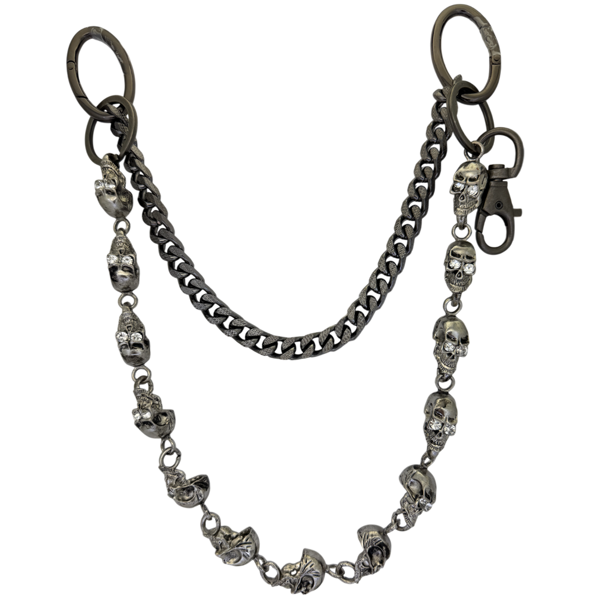 Pants Chain/ Skull CH1 Clear BF – Single Skulls/Black
