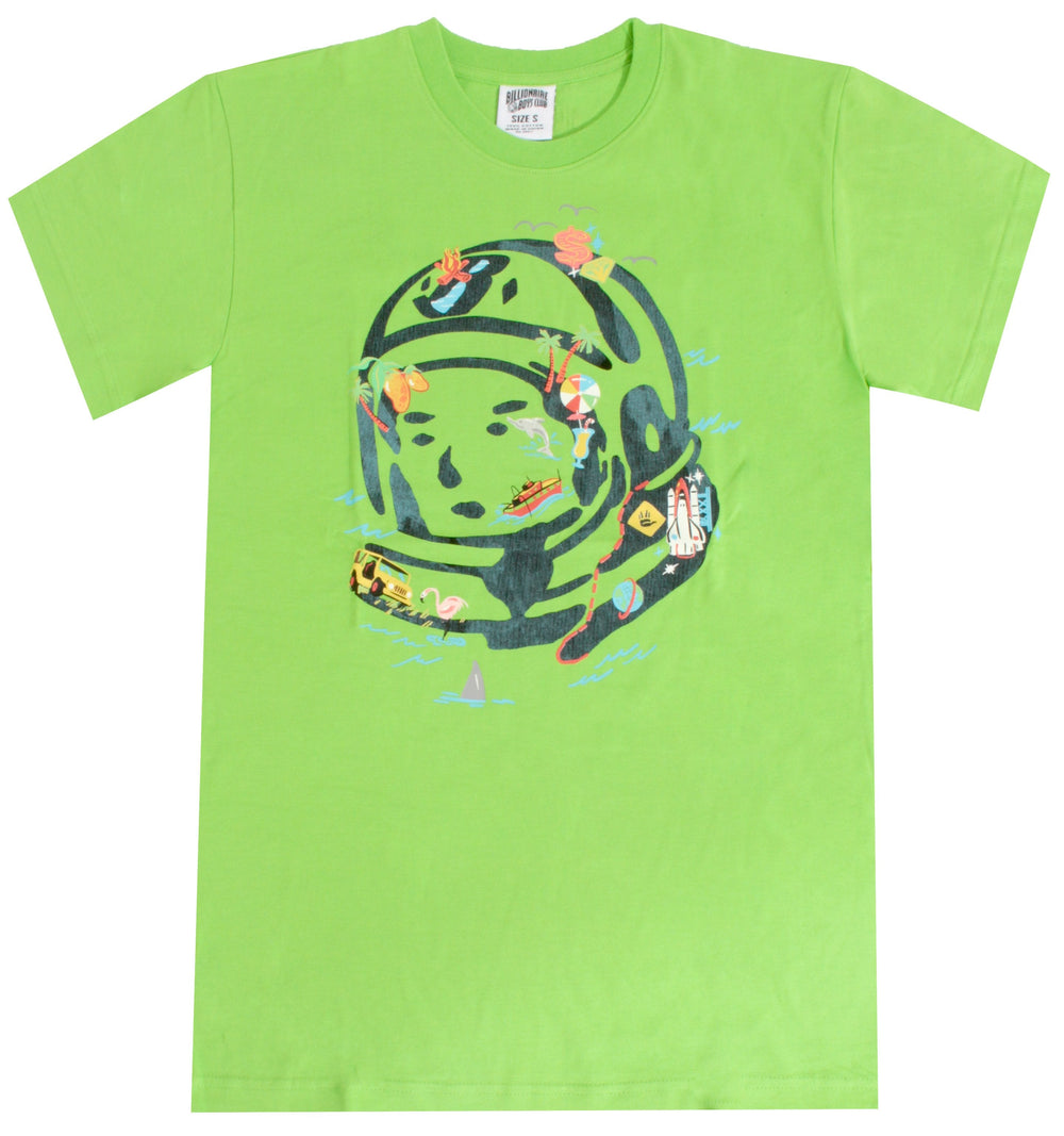 Billionaire Boys Club Caribe Short Sleeve Tee in green flash