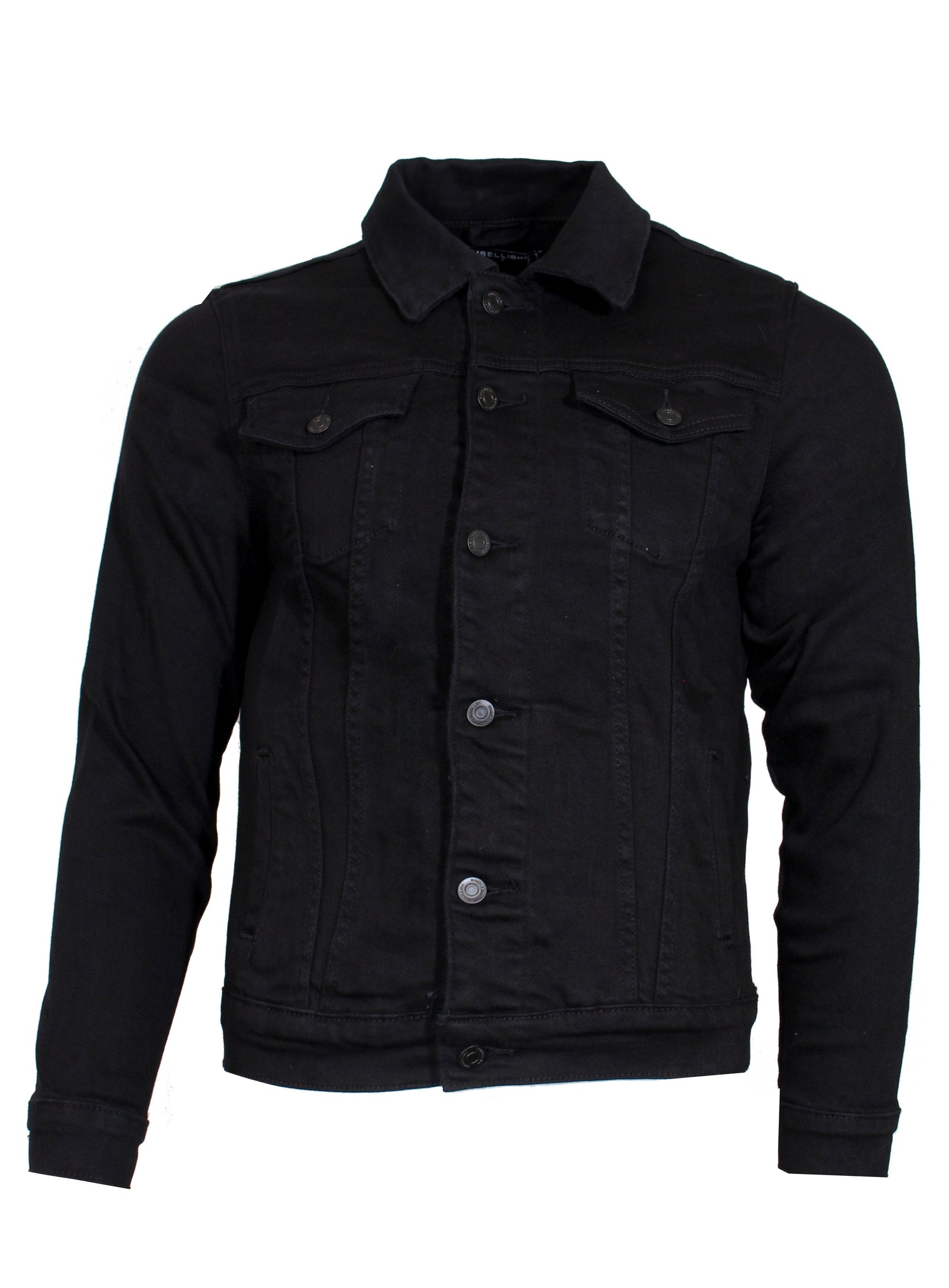 Embellish Men's Spencer Denim Jacket in black – view 1 of 2
