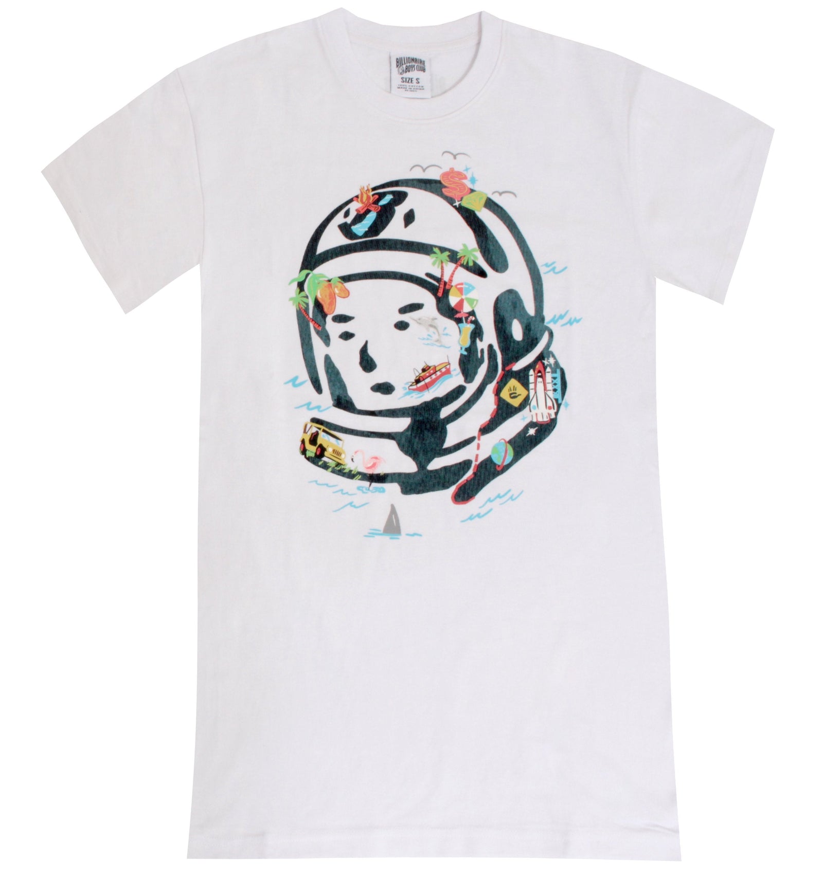 Billionaire Boys Club Caribe Short Sleeve Tee in white