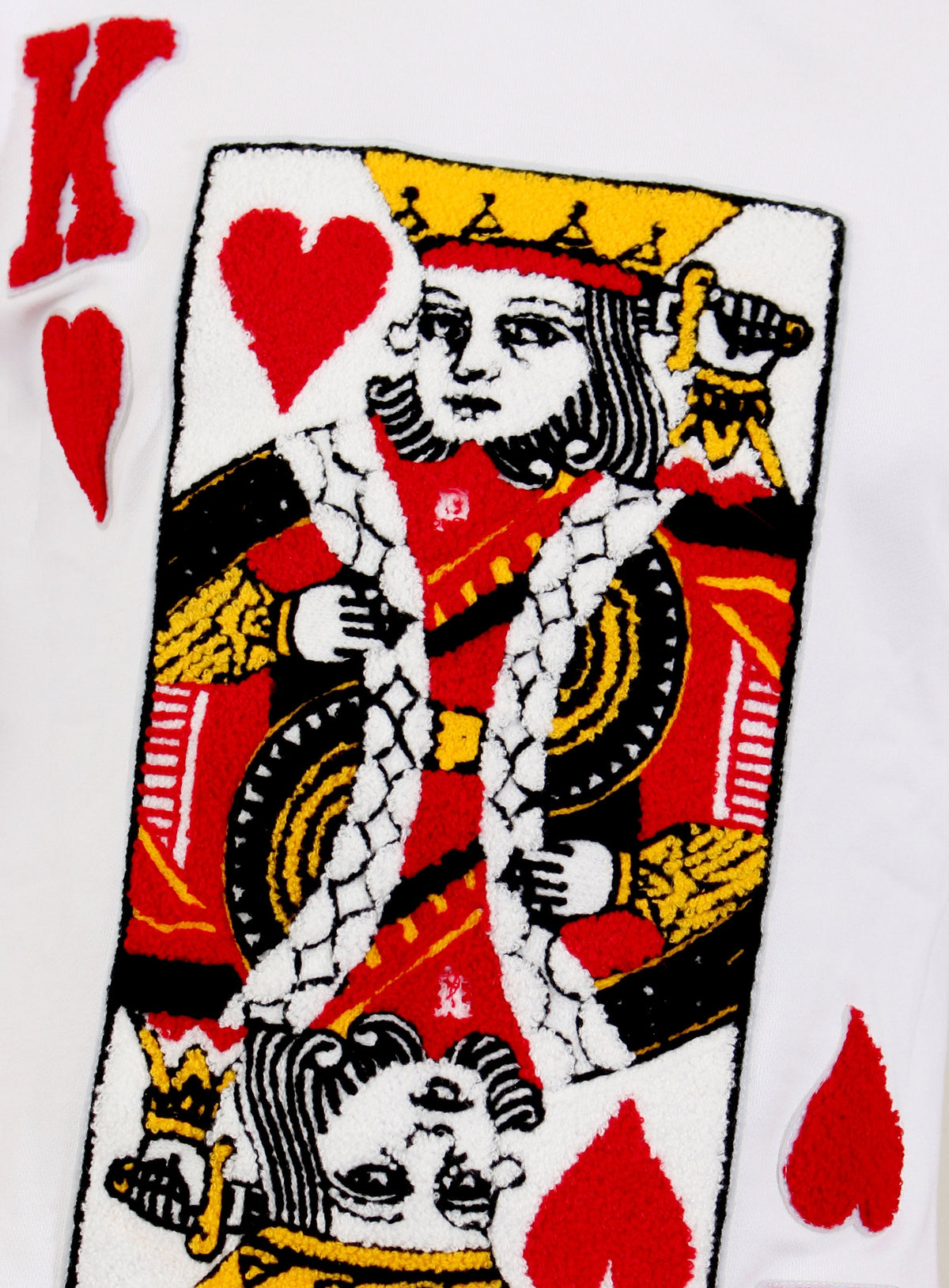 Long Sleeve Suicide King Sweater in White