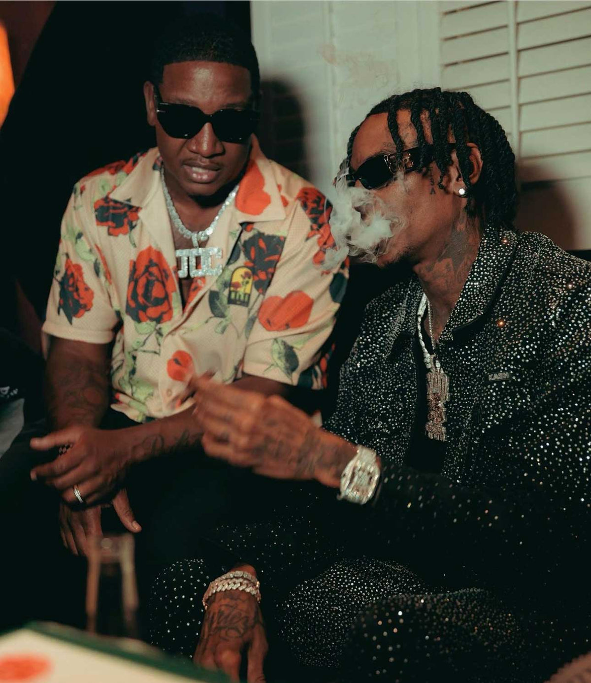 KASH DIAMOND COLLECTION- BLACK DENIM JACKET WITH CLEAR CRYSTALS