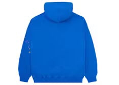 Sp5der TC Blue Hoodie in blue, pullover with contrast chest print – view 2 of 2