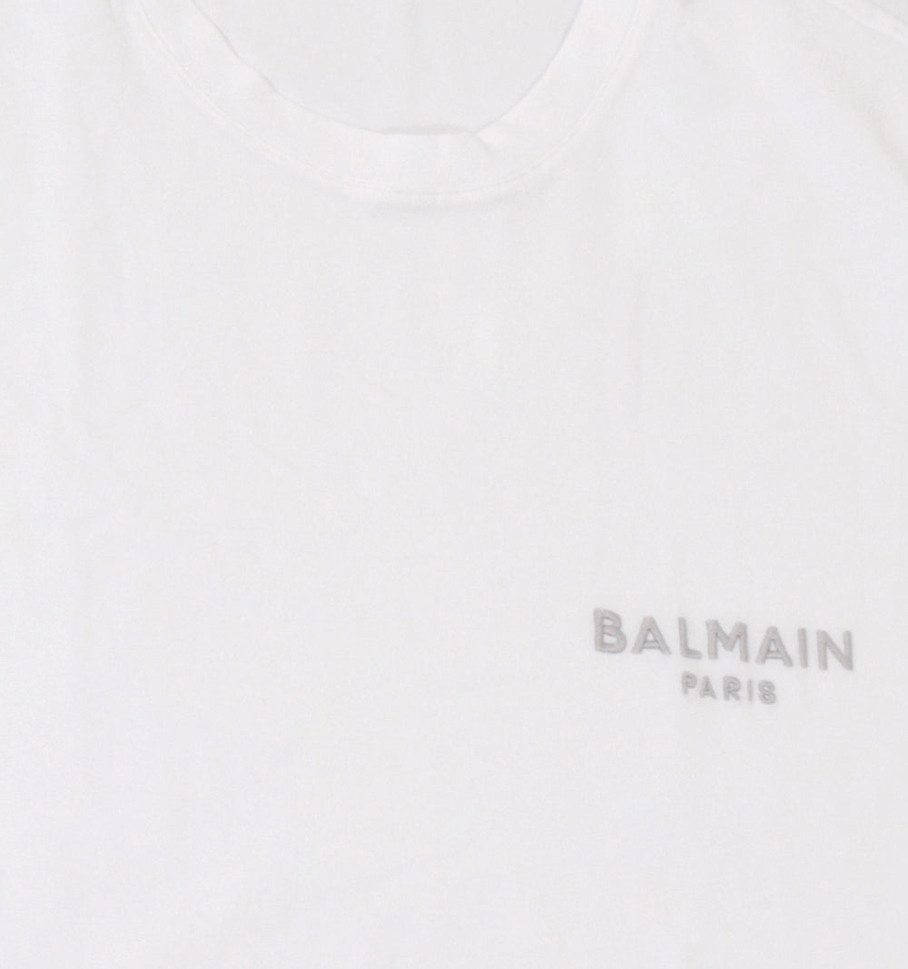 Logo Round Neck T-Shirt - White