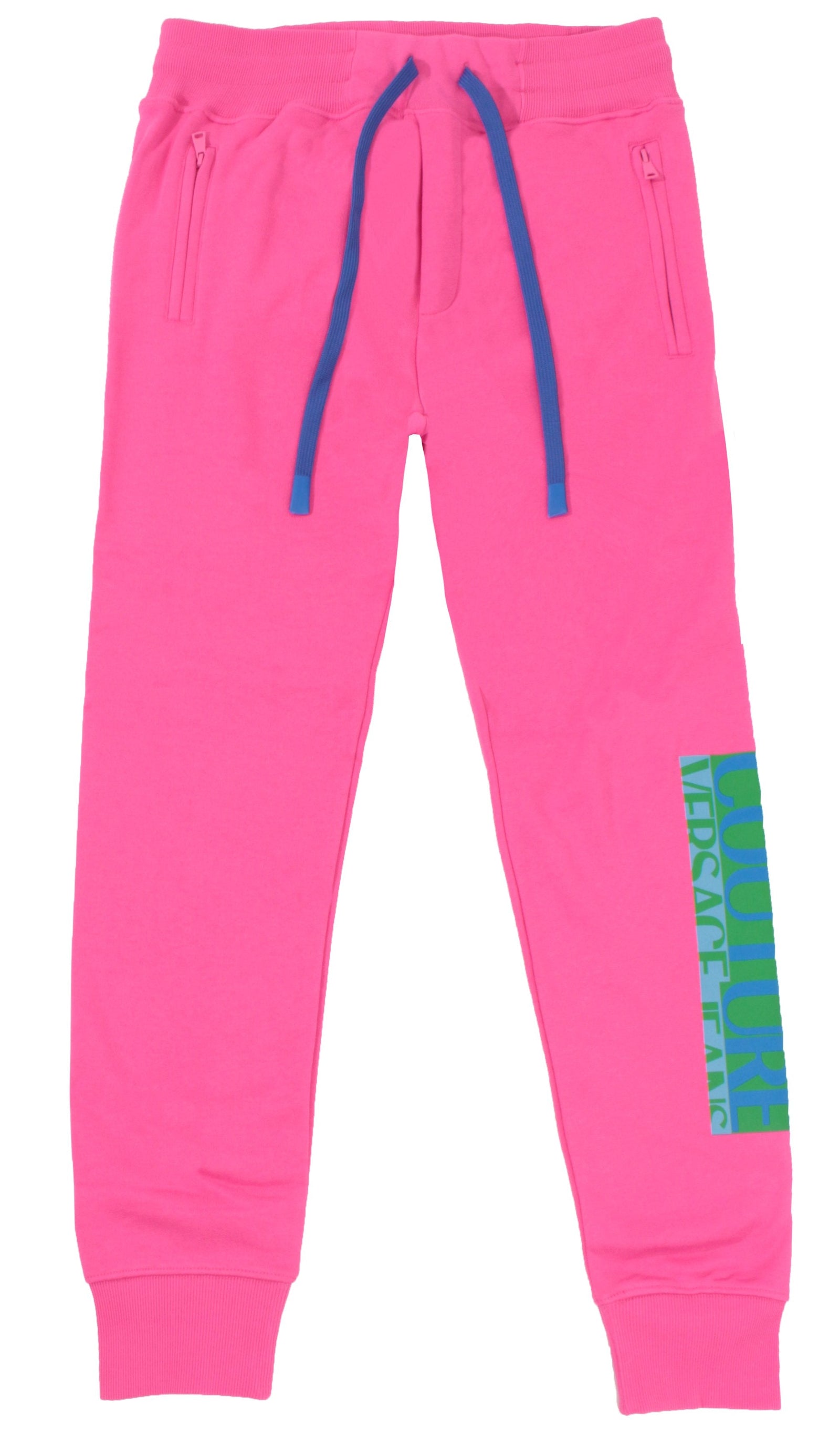 VERSACE JEANS COUTURE LOGO JOGGERS-PINK