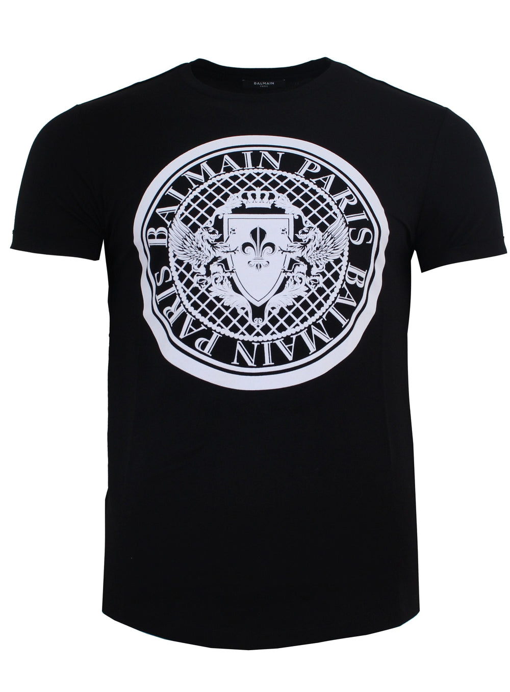 Balmain Coin Flock Tee Shirt in black – view 2 of 3
