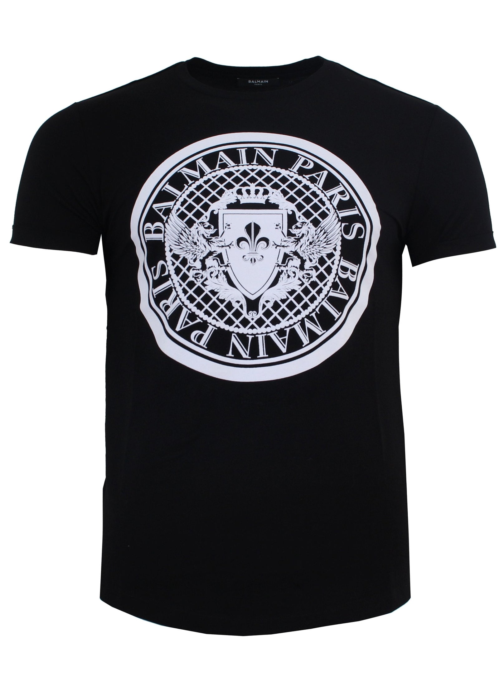 Balmain Coin Flock Tee Shirt in black – view 2 of 3
