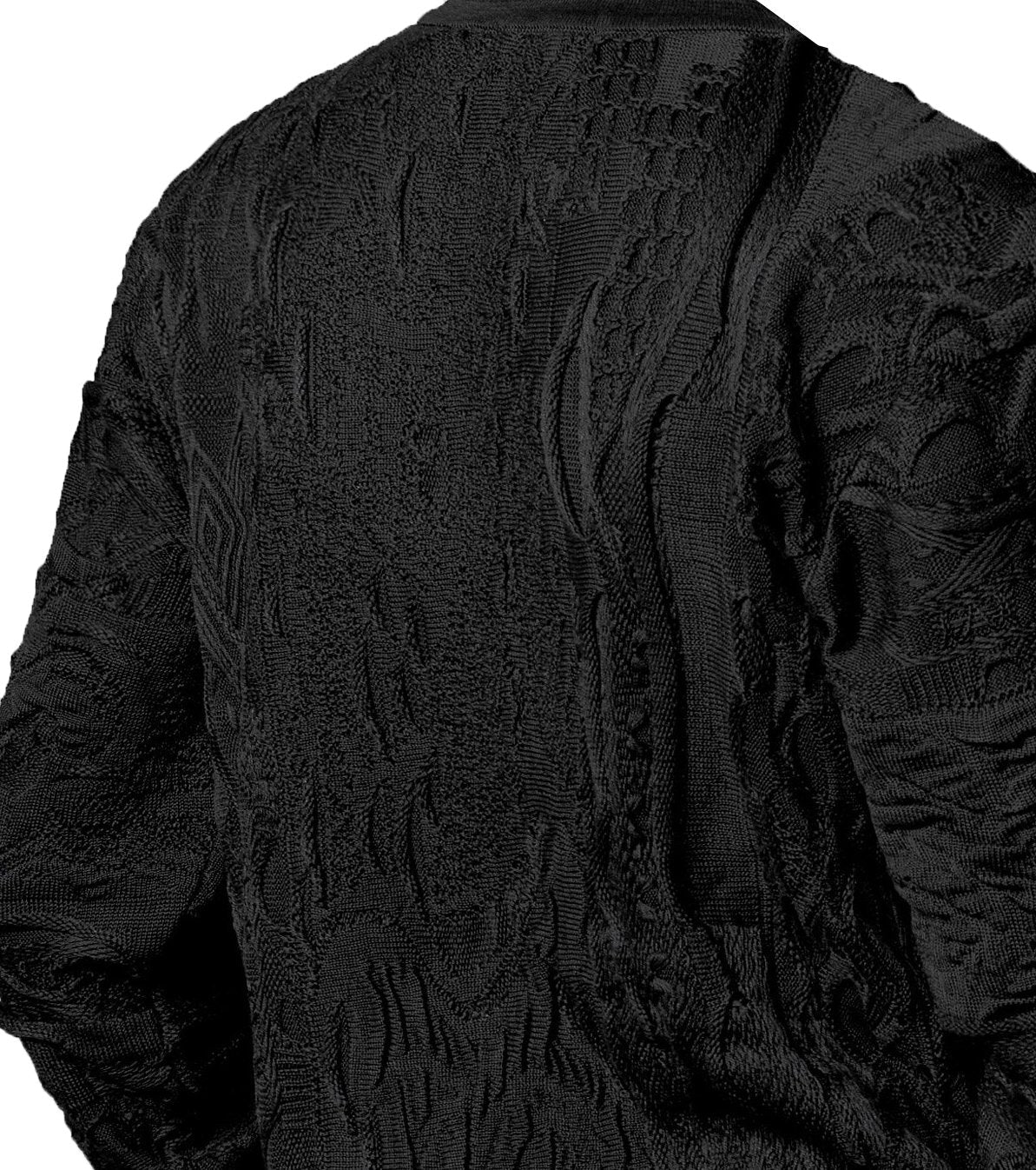 COOGI HEAVY KNIT SWEATER - BLACK