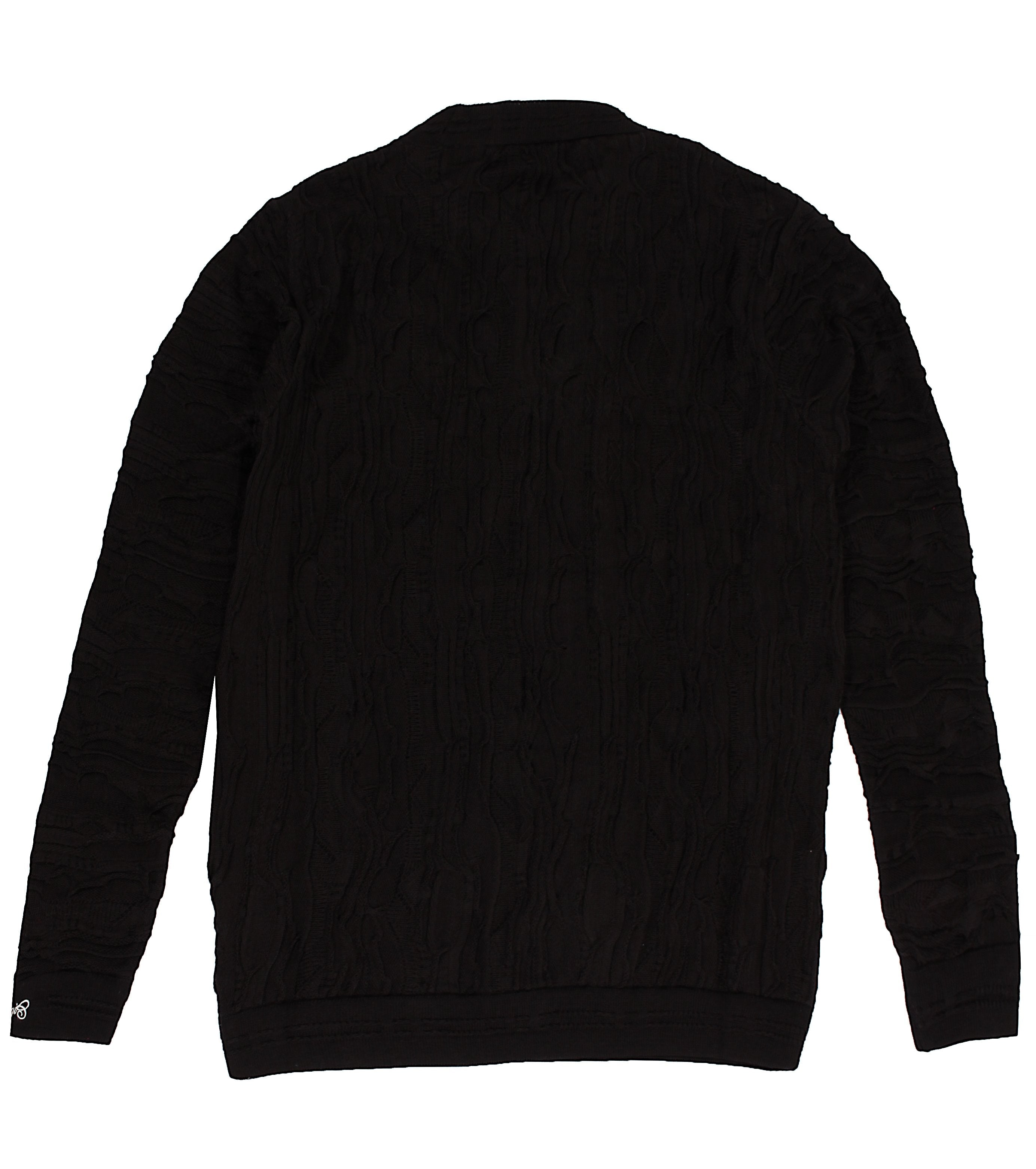 COOGI HEAVY KNIT SWEATER BLACK - Main Image