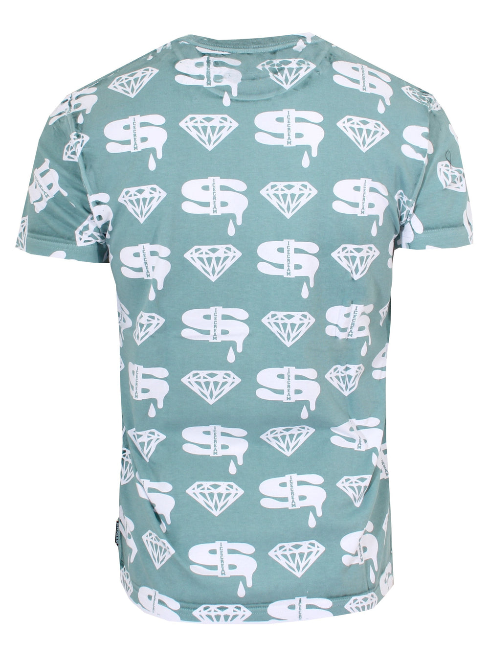 ICECREAM Diamonds & Dollars Short Sleeve Tee in green blue slate – view 2 of 2