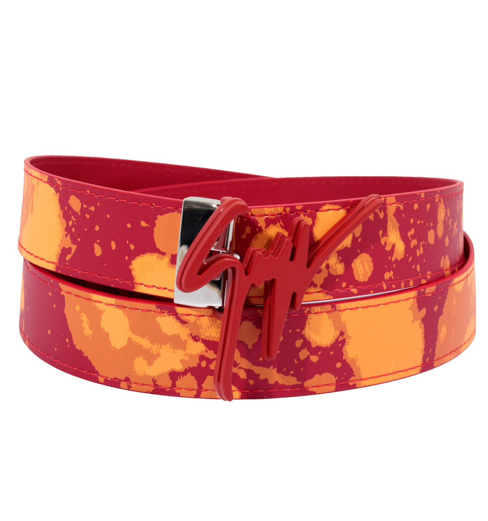 Giuseppe Zanotti Tie Dye Belt - Orange – view 1 of 2