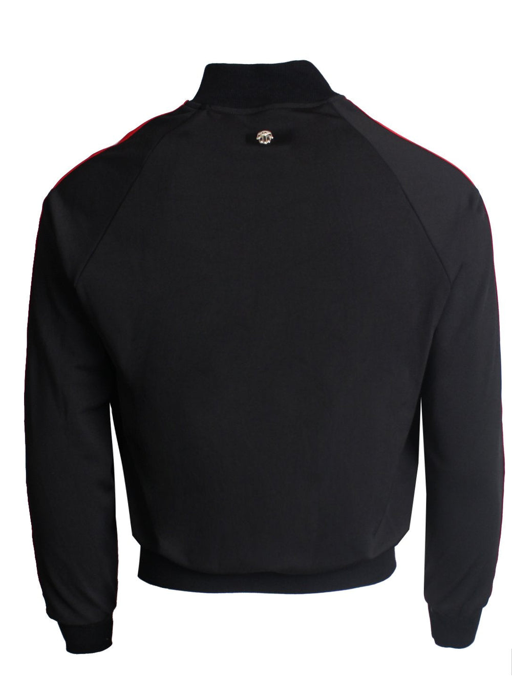 Kash men's long sleeve track jacket with side stripes in black – view 5 of 5