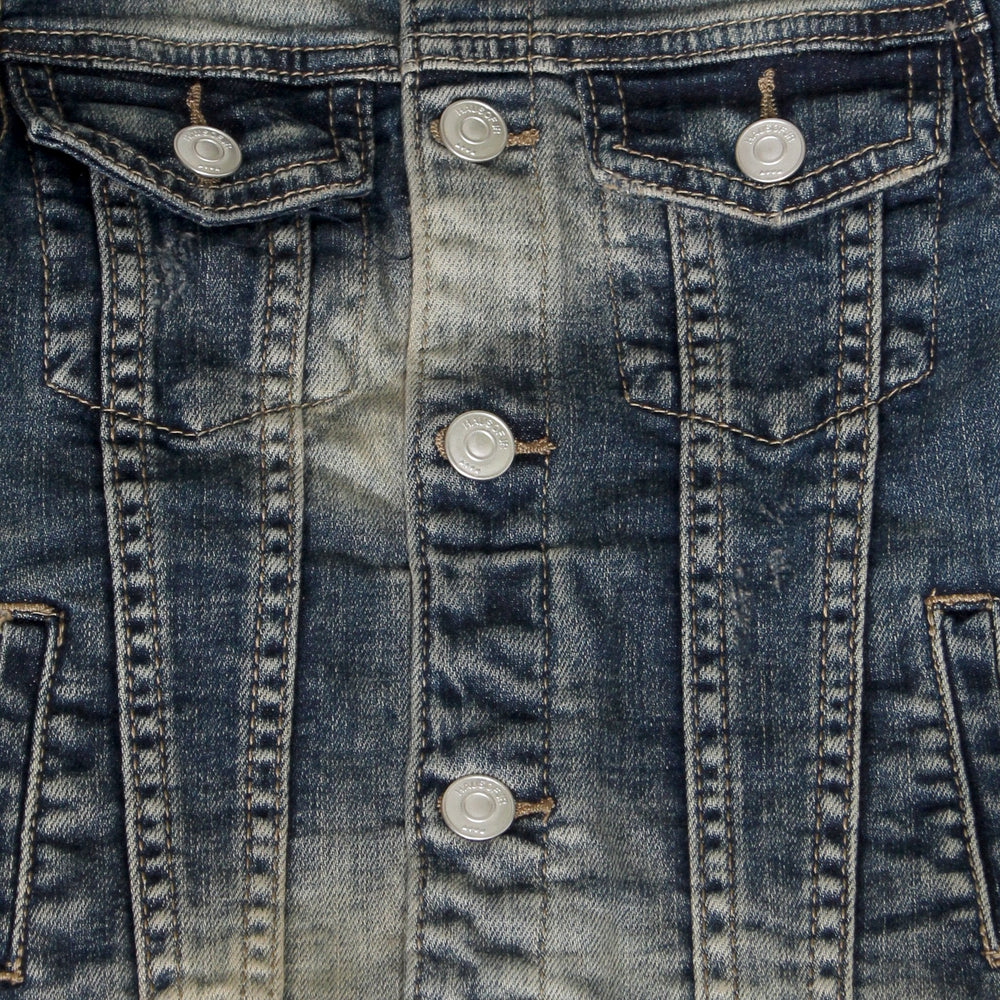 Haus of JR Kids Jeff Standard Denim Jacket in dirty indigo – view 2 of 3