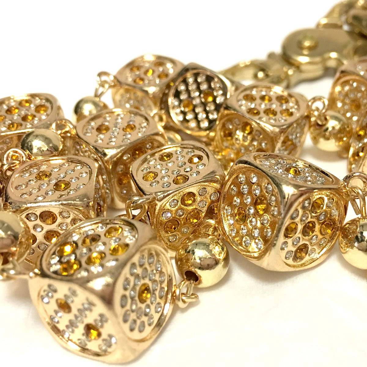 Custom Dice Wallet Chain in gold – view 1 of 2