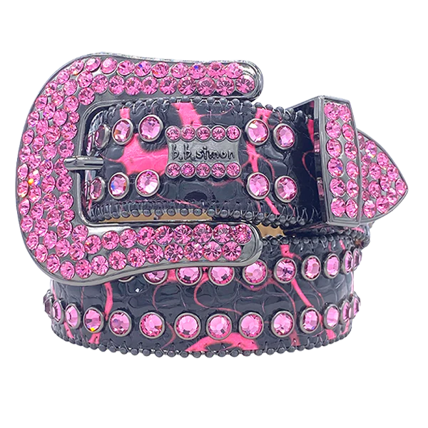 B.B. Simon 7072 Electric Darband Belt in pink – view 1 of 3