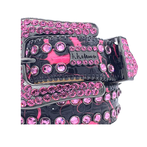 B.B. Simon 7072 Electric Darband Belt in pink – view 3 of 3