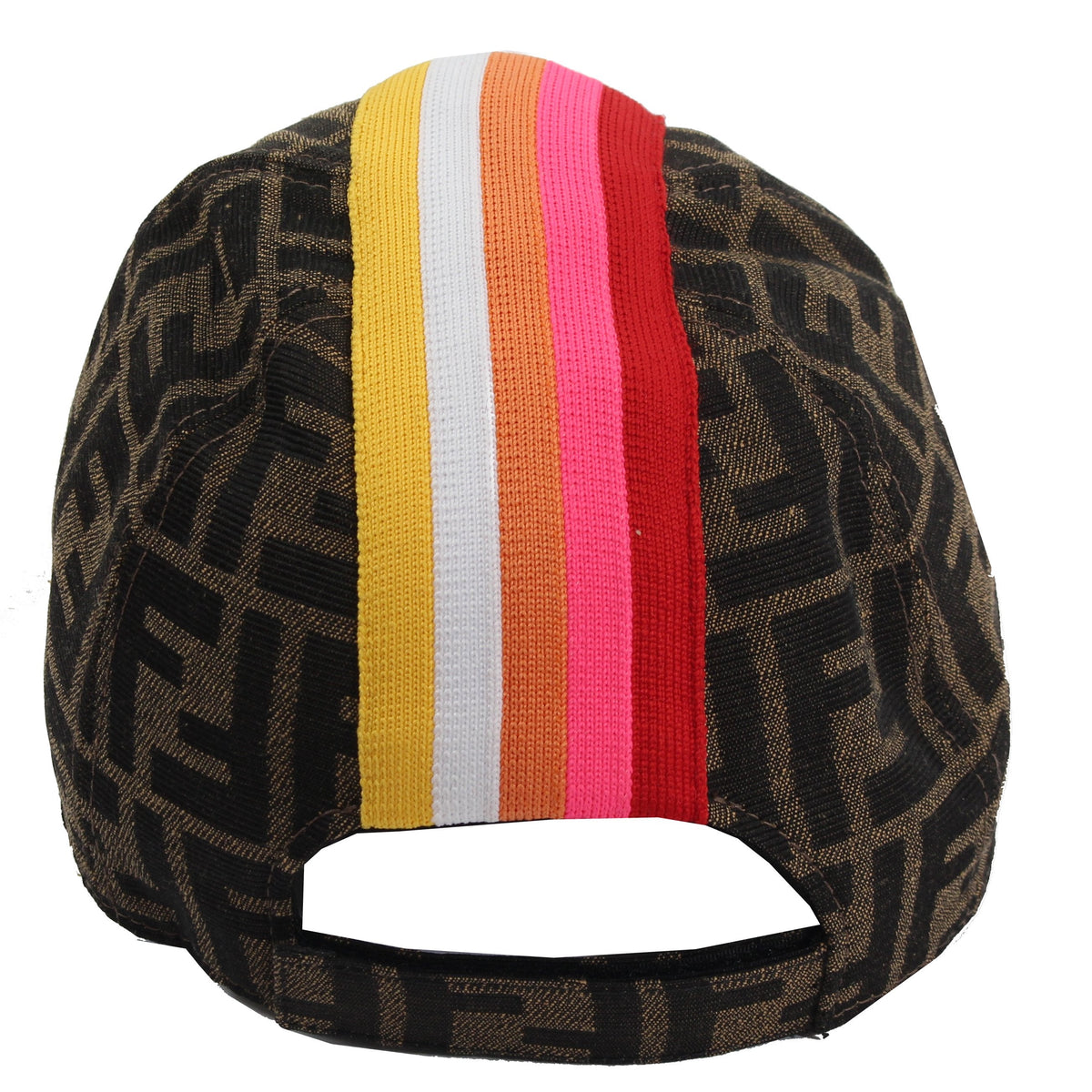 Cap With Stripes And Logo Allover - Fuchsia