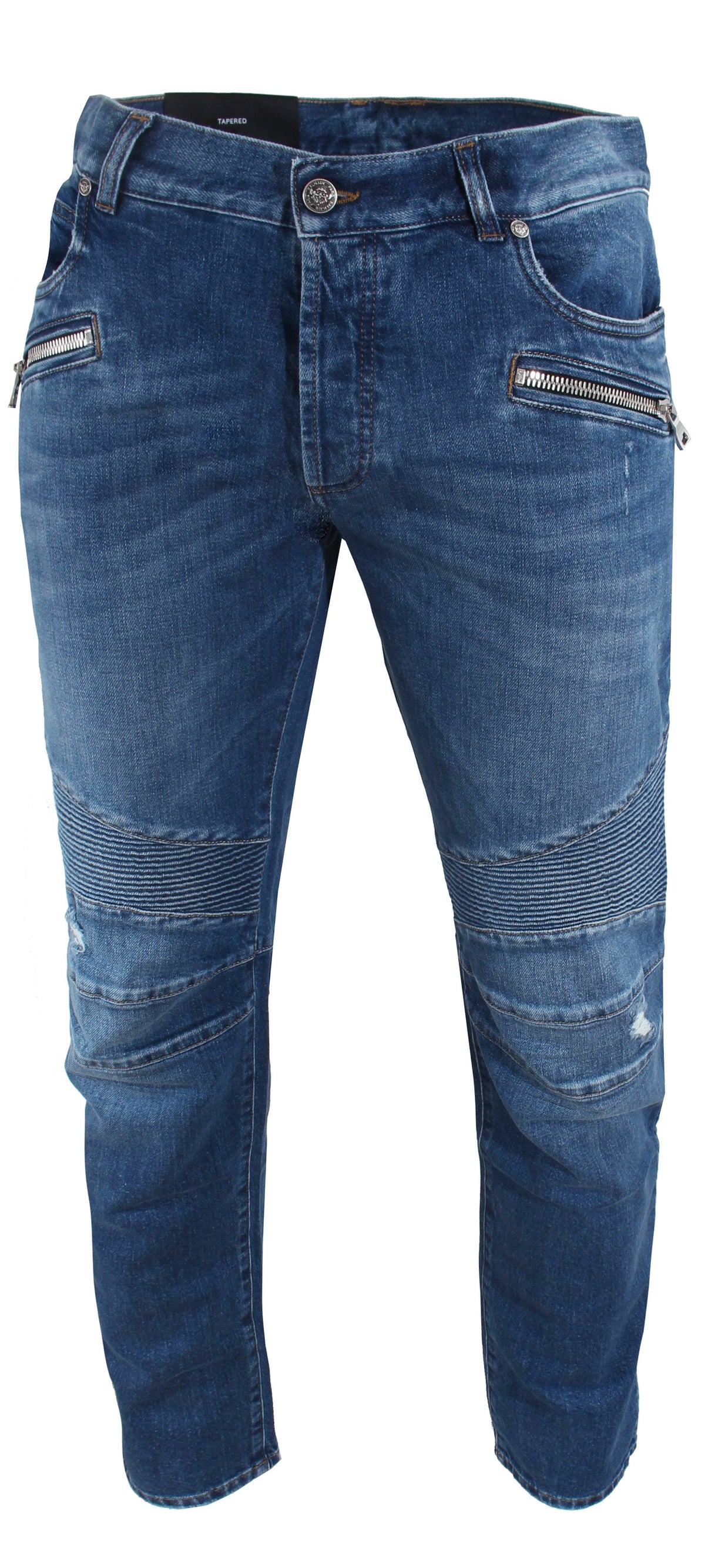 Ribbed Tapered Jeans - Vintage Used