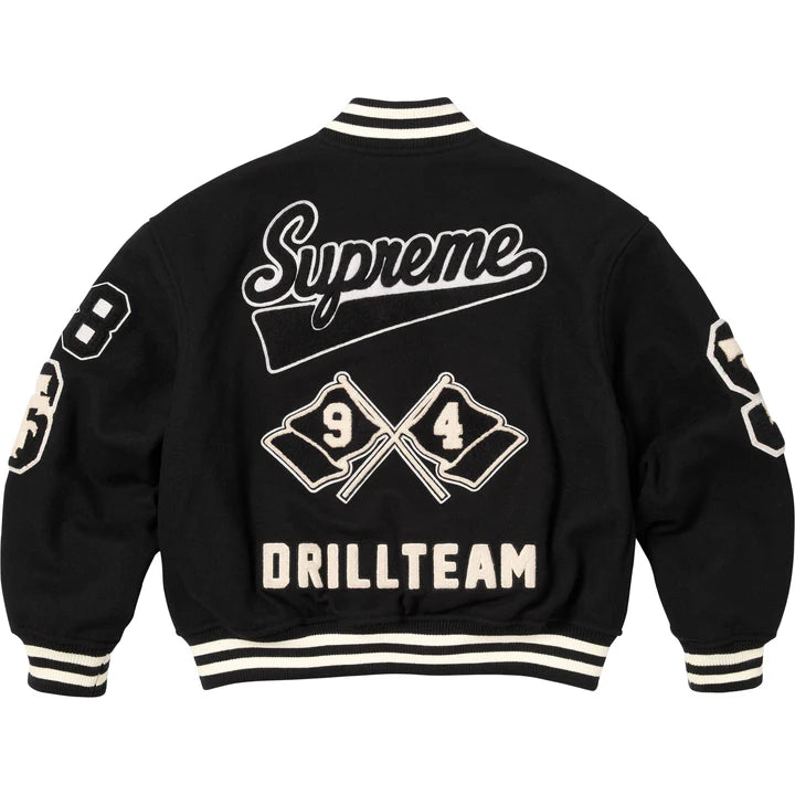 Drill Team Varsity Jacket - Black