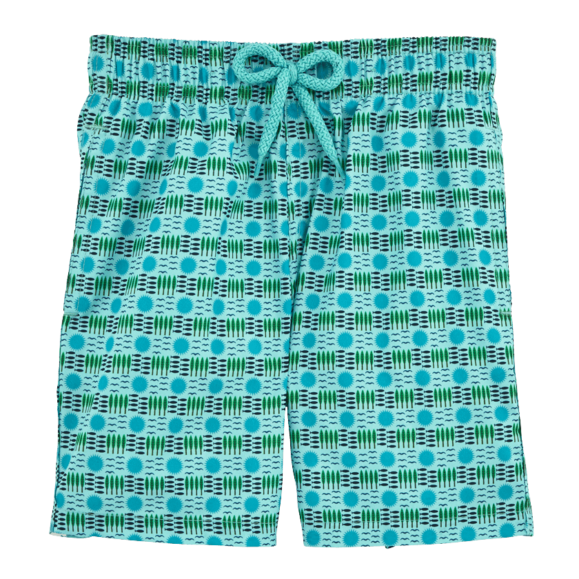 Vilebrequin Boys Lightweight Packable Swim Shorts in tile – view 1 of 2