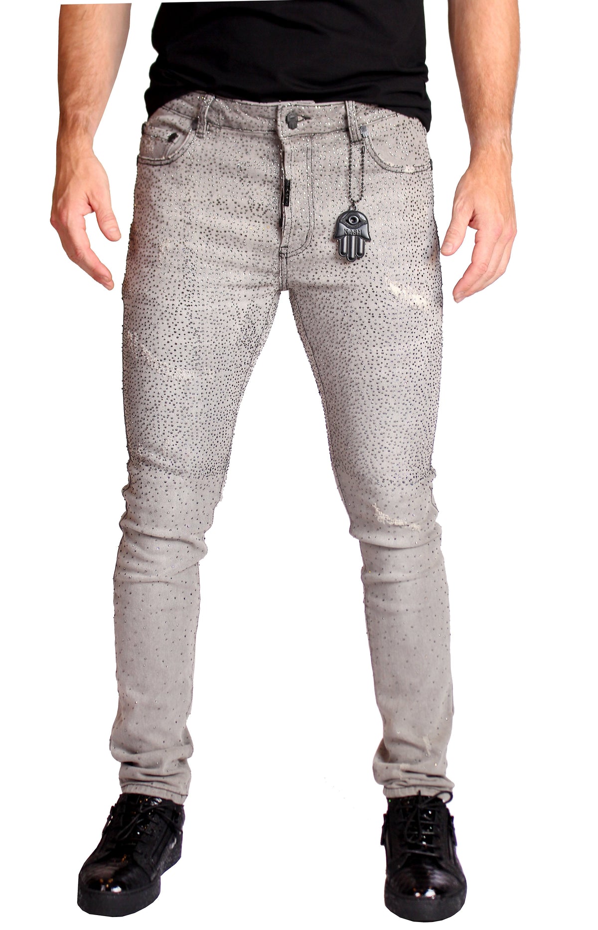 Kash Diamond Denim - Grey